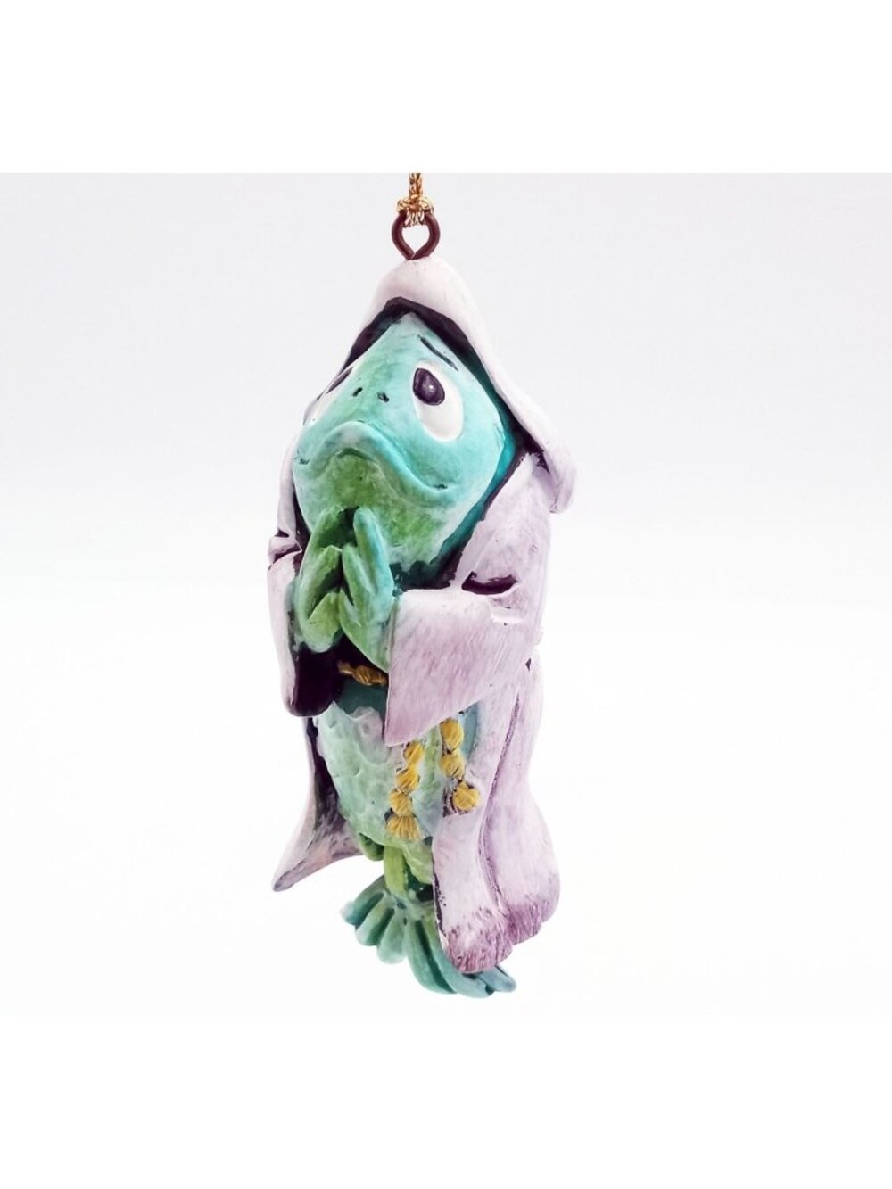 Holy Mackerel Fish Ornament Monk Friar 3.5" Funny Novelty Christmas 2000